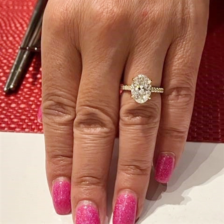 She said yes and all of our friends and family in aww of the beauty of the ring.